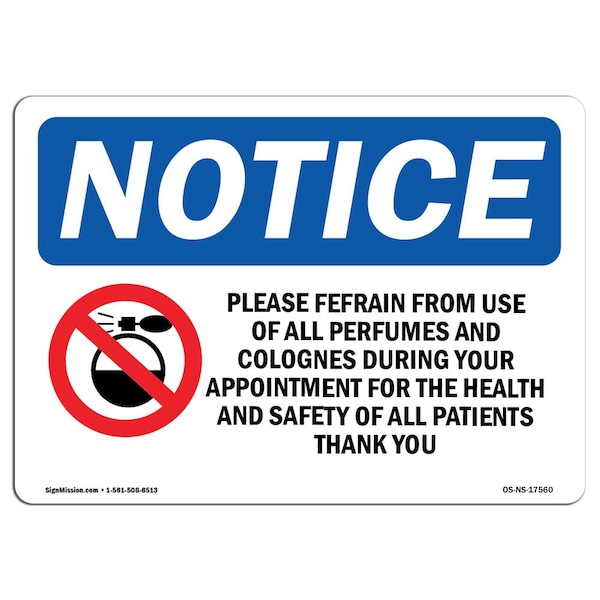 Sign, 3.5" H, Please Refrain From Use Of All Sign, Landscape, NS-D-35-L-17560-10PK